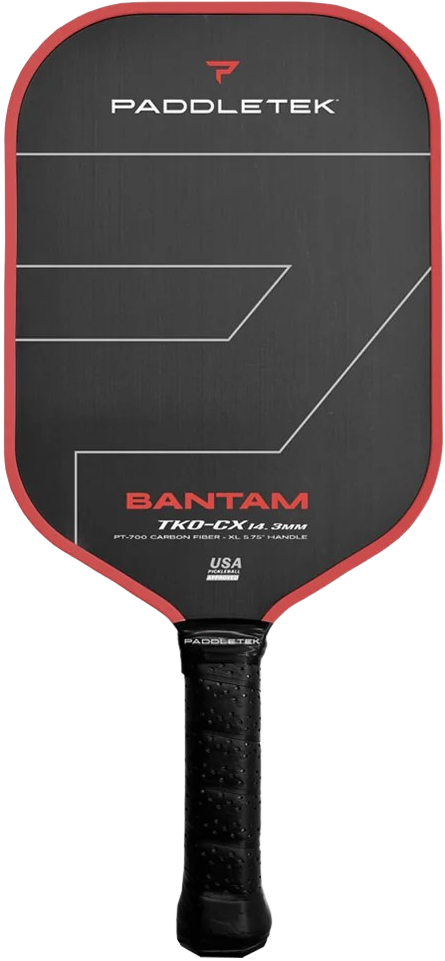 Paddletek Bantam TKO-C 14.3mm Carbon Fiber Pickleball Paddle